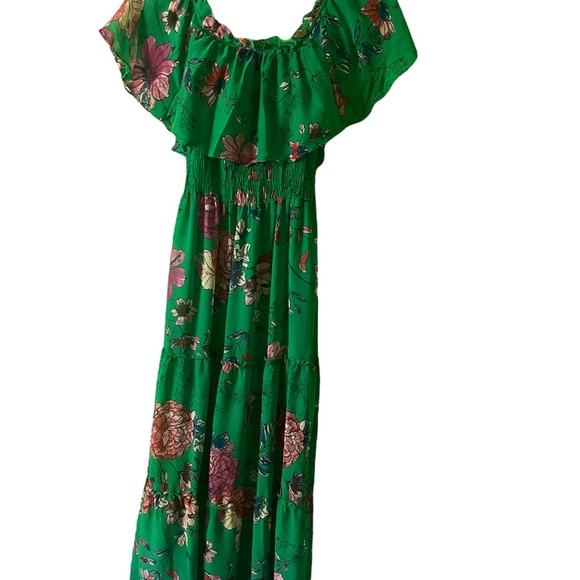 Rabbit Rabbit Rabbit Green Floral Maxi Dress - Picture 1 of 7